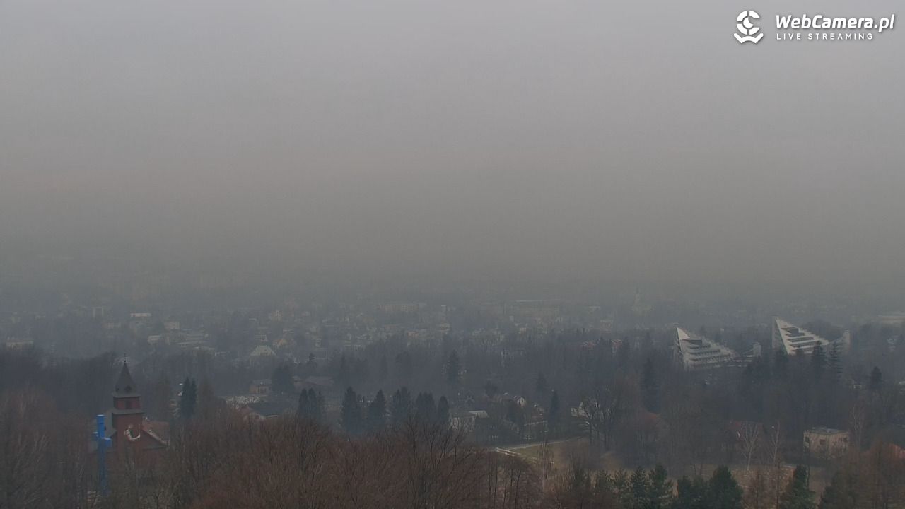 USTROŃ - widok z Uzdrowiska Ustroń NOWOŚĆ - 28 styczeń 2026, 13:47