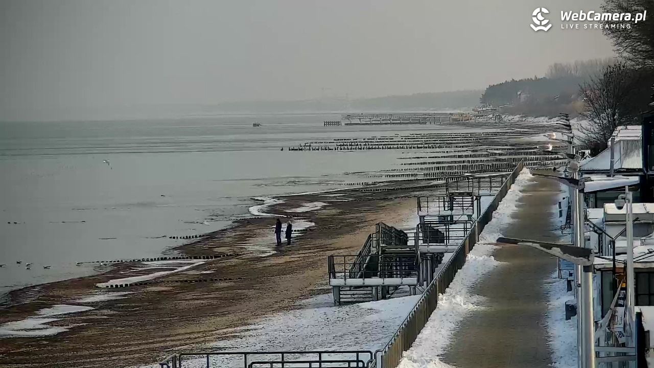 SARBINOWO - widok na plażę - 08 styczeń 2026, 11:25