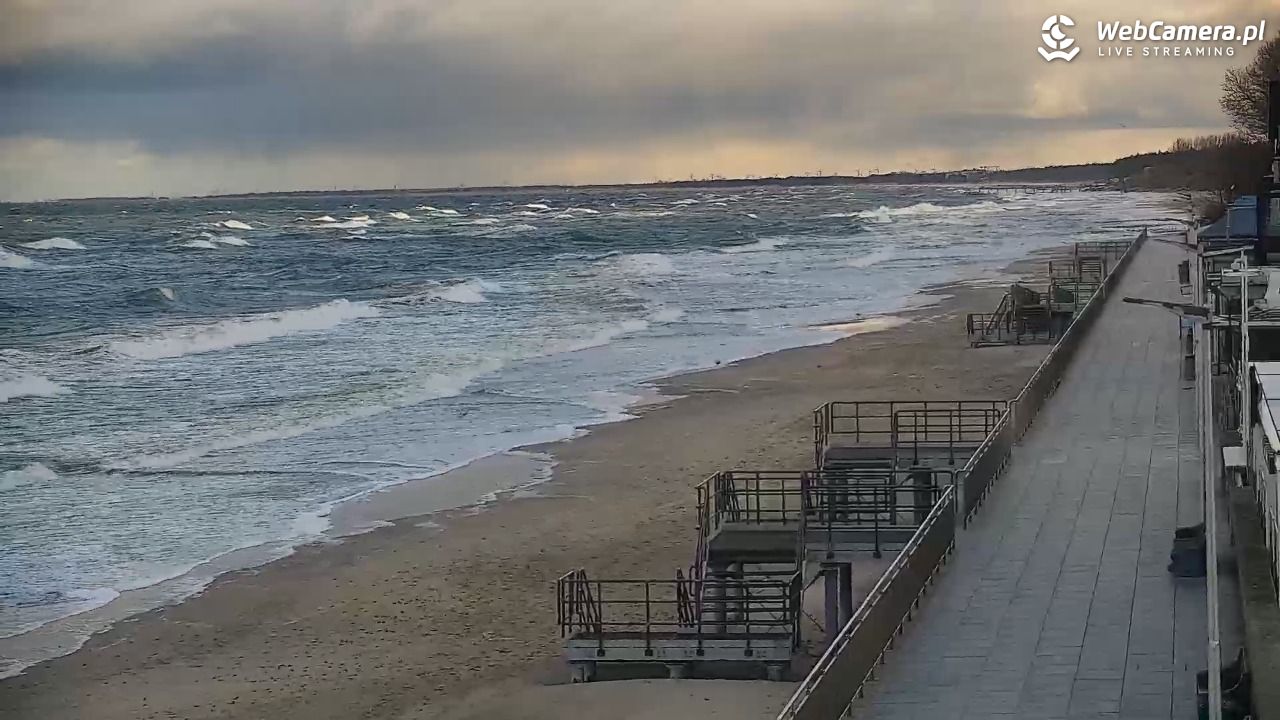 SARBINOWO - widok na plażę - 21 listopad 2025, 09:50