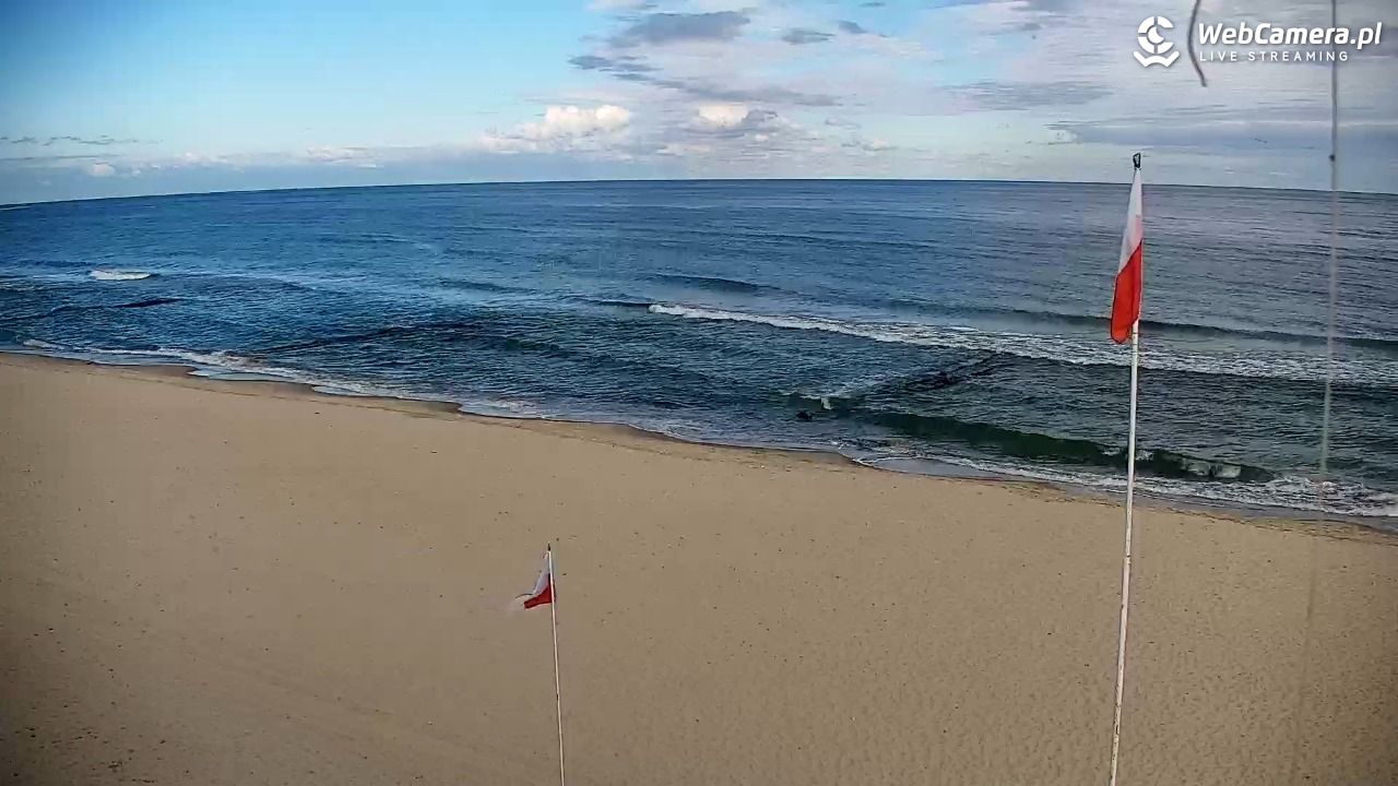 SARBINOWO - widok na plażę - 30 wresień 2025, 10:45