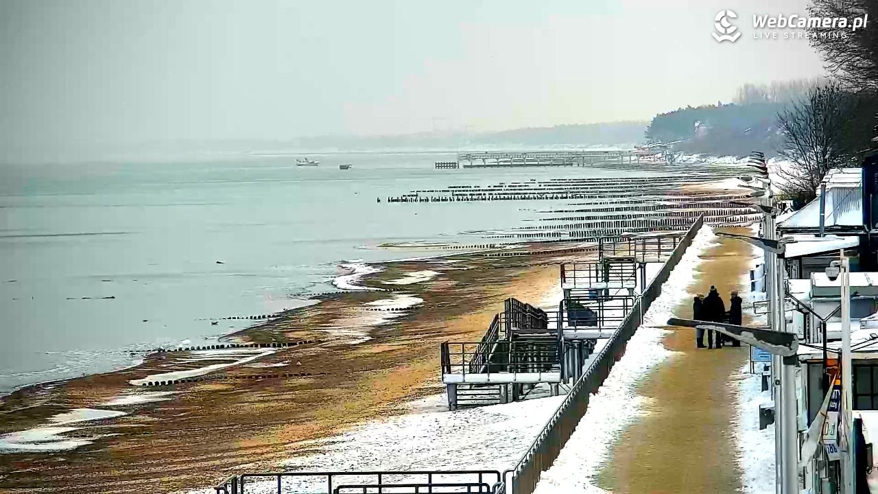 SARBINOWO - widok na plażę - 08 styczeń 2026, 10:27