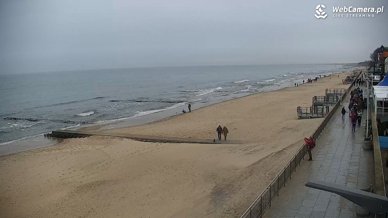 SARBINOWO - widok na plażę - 22 luty 2026, 10:40