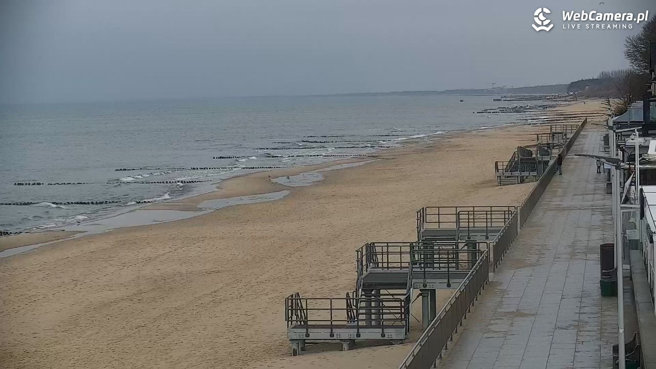 SARBINOWO - widok na plażę - 22 luty 2026, 13:50