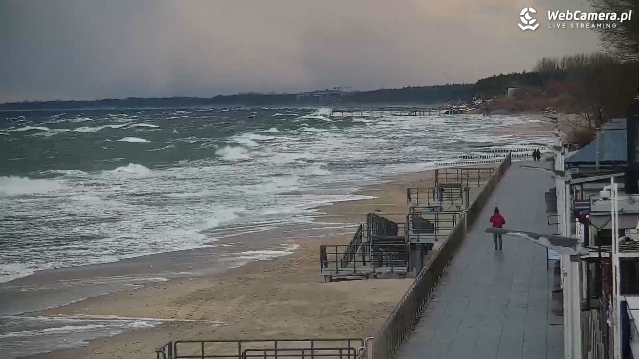 SARBINOWO - widok na plażę - 21 listopad 2025, 07:50
