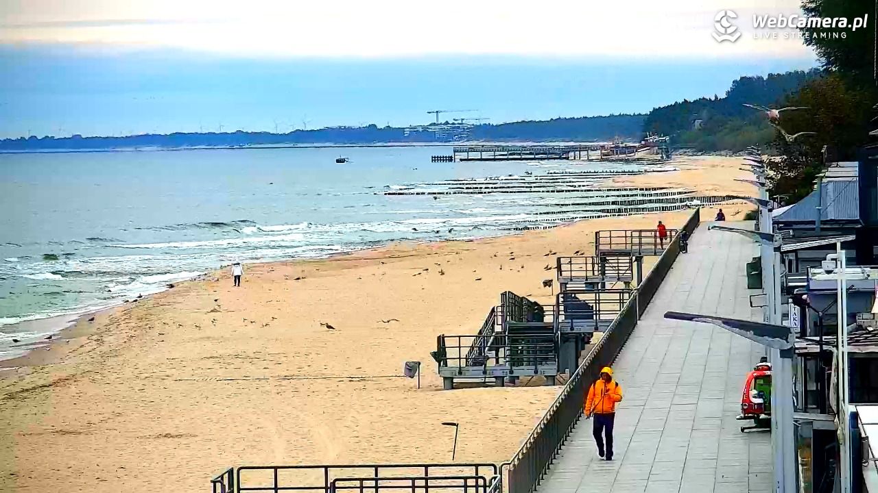 SARBINOWO - widok na plażę - 30 wresień 2025, 08:23