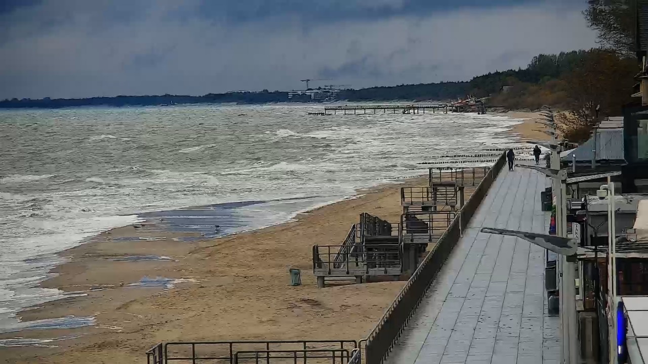 SARBINOWO - widok na plażę - 12 październik 2026, 07:06