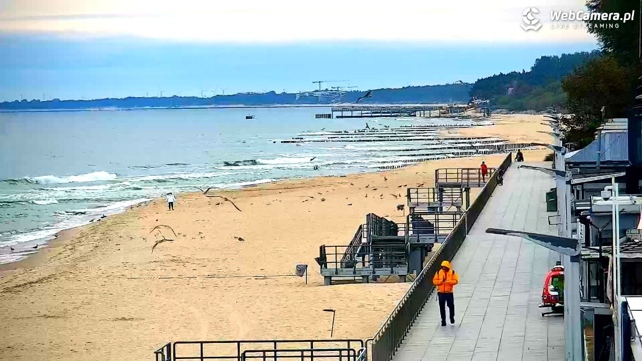 SARBINOWO - widok na plażę - 30 wresień 2025, 08:23
