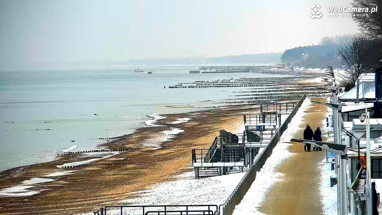 SARBINOWO - widok na plażę - 08 styczeń 2026, 10:27