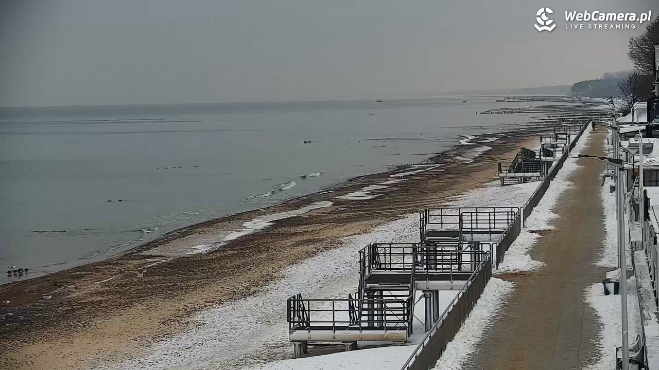 SARBINOWO - widok na plażę - 08 styczeń 2026, 09:27