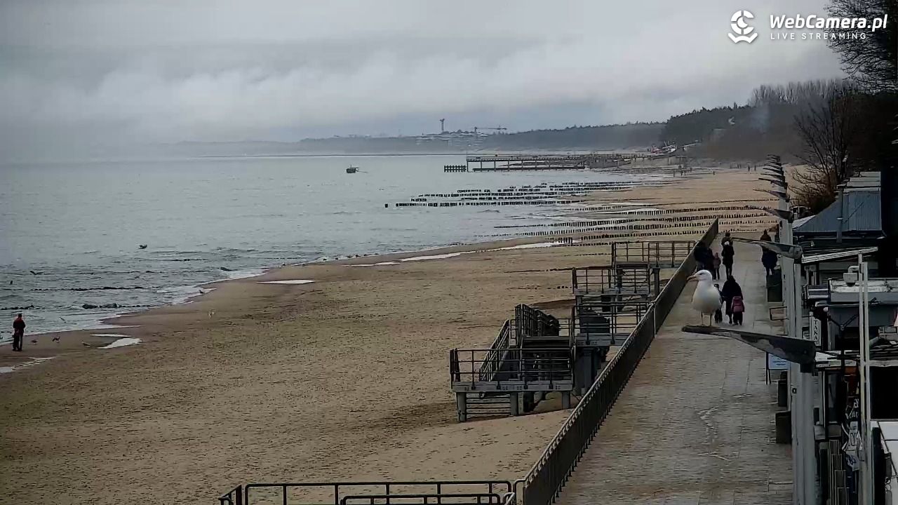 SARBINOWO - widok na plażę - 24 luty 2026, 10:31