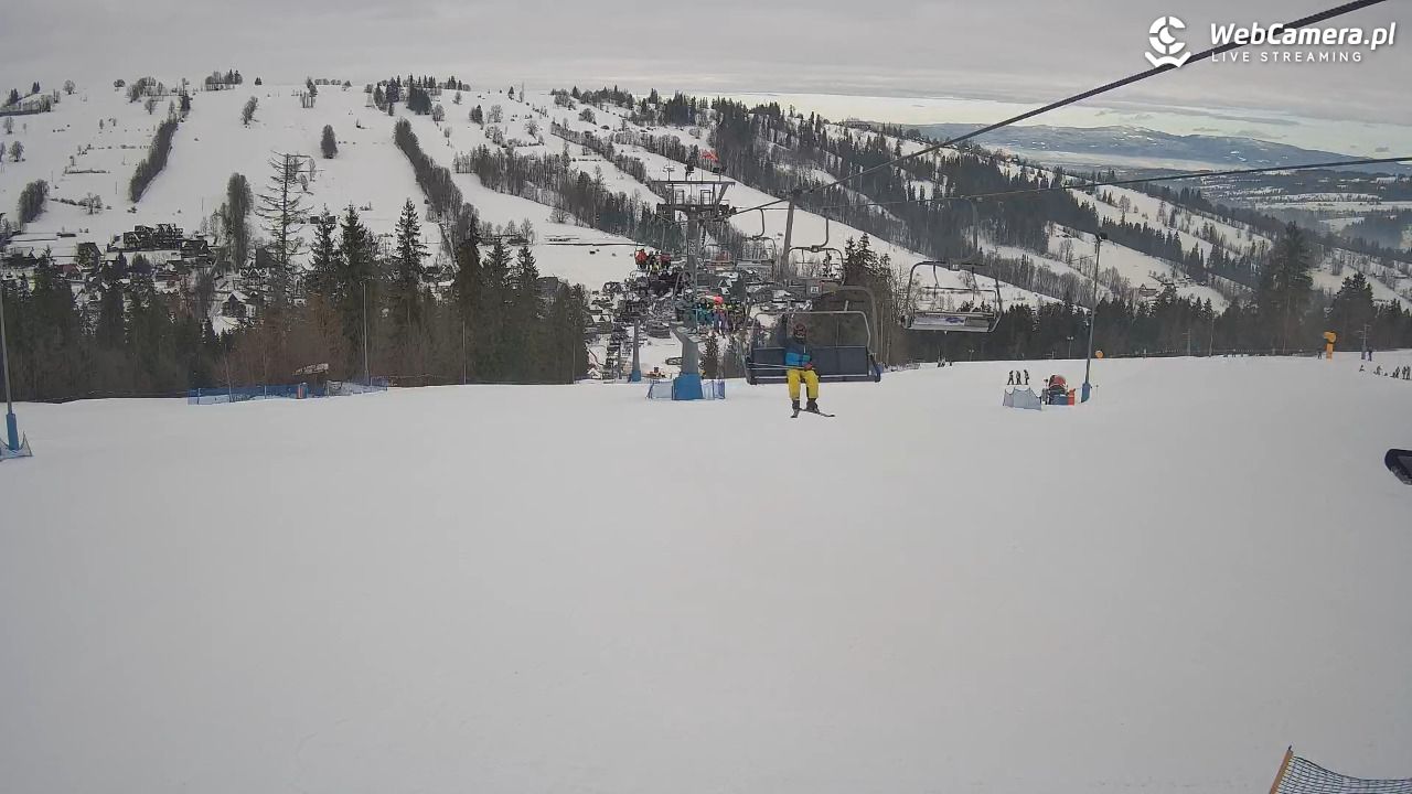 Ski Suche - widok z górnej stacji - 15 styczeń 2026, 11:05