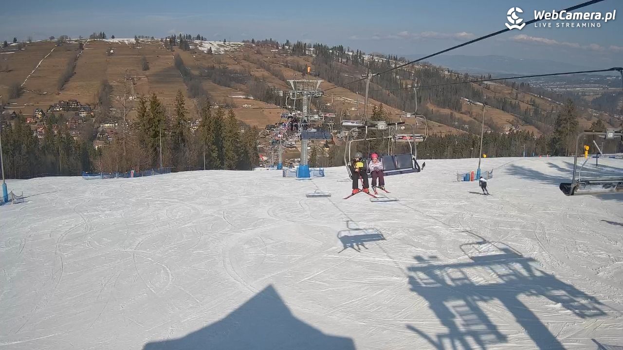 Ski Suche - widok z górnej stacji - 01 marzec 2026, 12:06