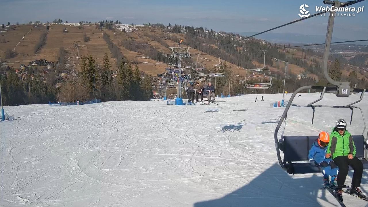 Ski Suche - widok z górnej stacji - 01 marzec 2026, 13:24