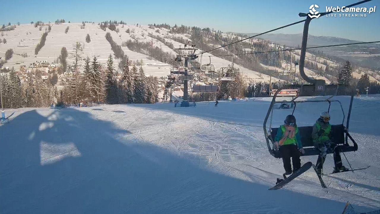 Ski Suche - widok z górnej stacji - 09 styczeń 2026, 10:01