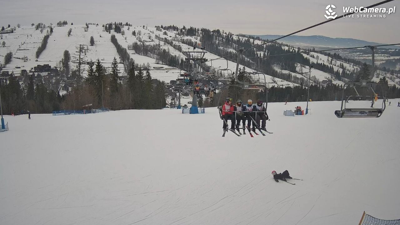 Ski Suche - widok z górnej stacji - 22 styczeń 2026, 09:31