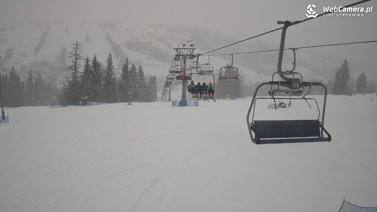 Ski Suche - widok z górnej stacji - 11 styczeń 2026, 10:04