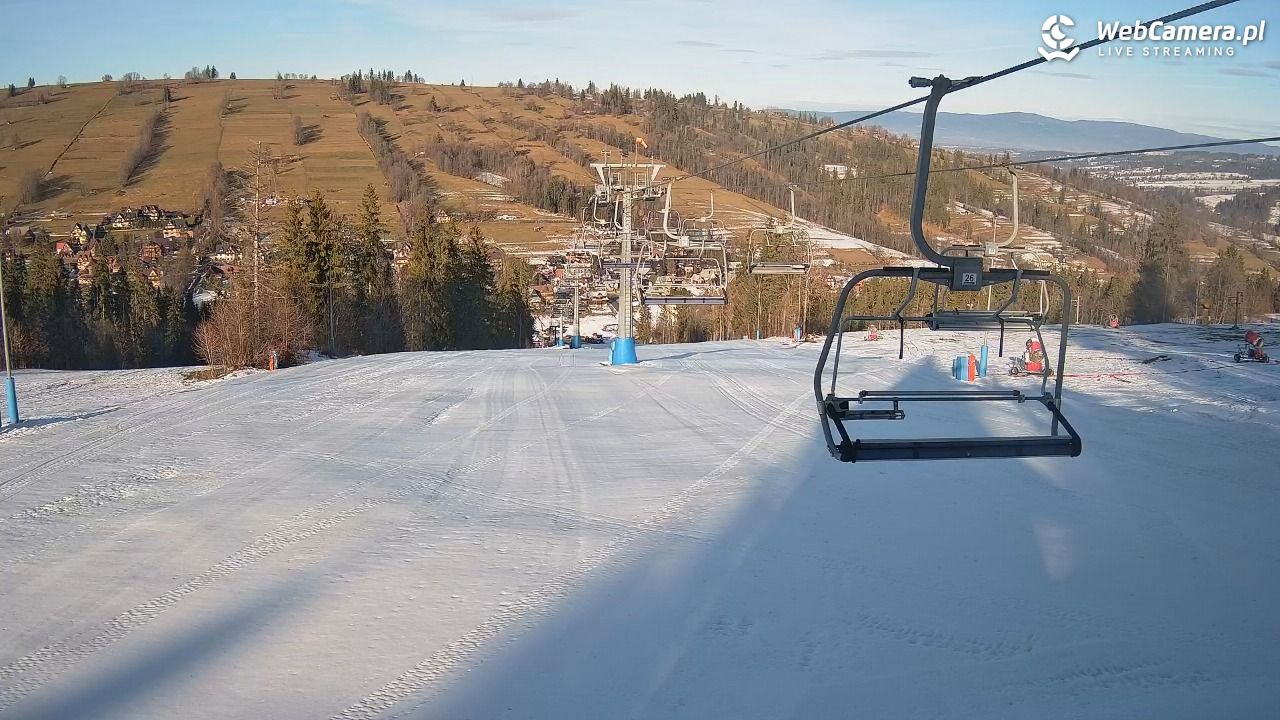 Ski Suche - widok z górnej stacji - 10 grudzień 2025, 12:50