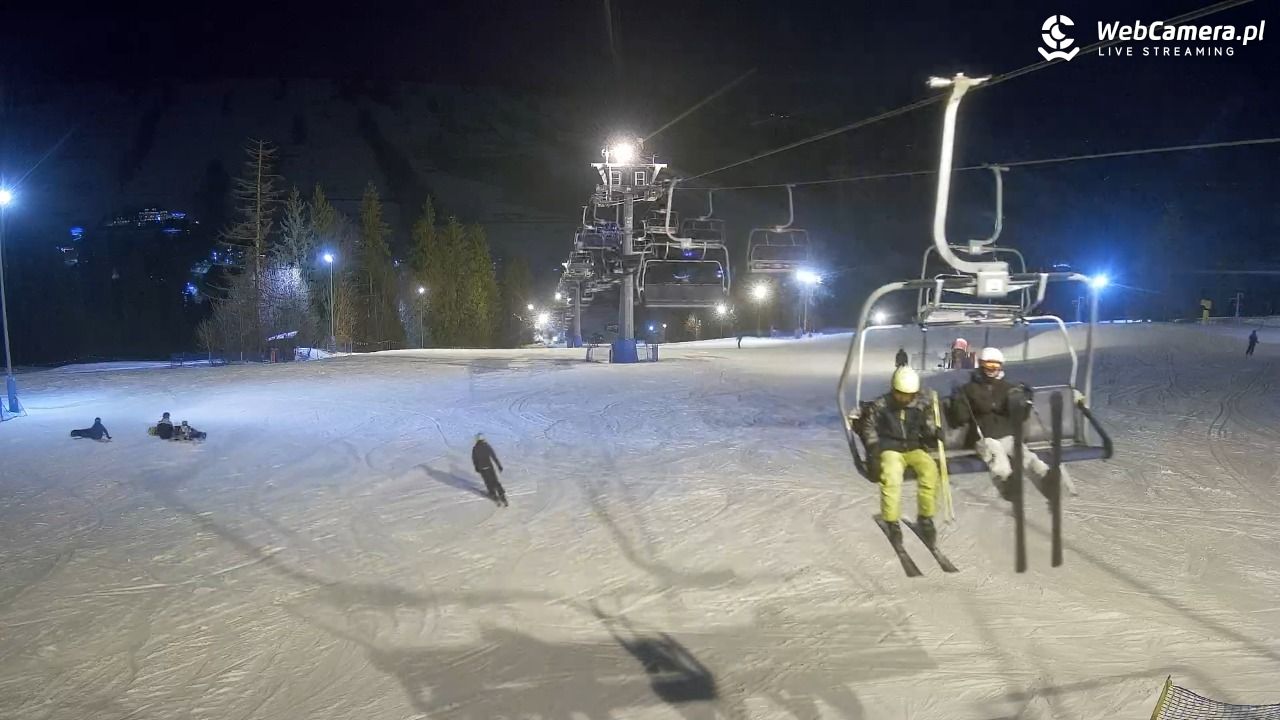 Ski Suche - widok z górnej stacji - 26 styczeń 2026, 18:58