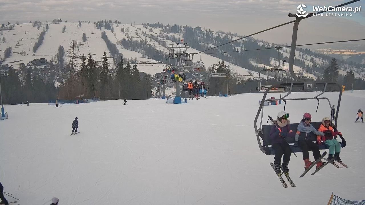 Ski Suche - widok z górnej stacji - 23 styczeń 2026, 11:16