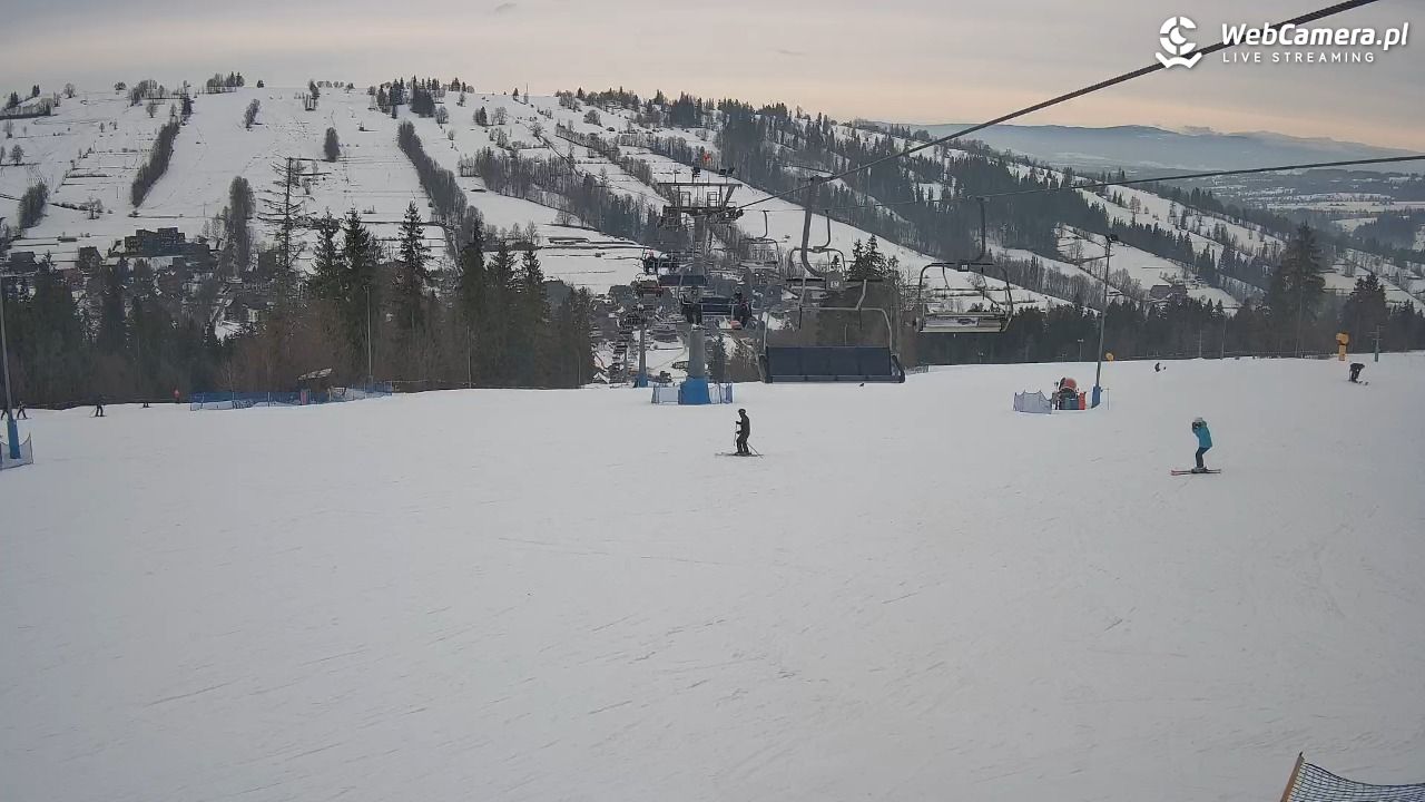 Ski Suche - widok z górnej stacji - 25 styczeń 2026, 14:11