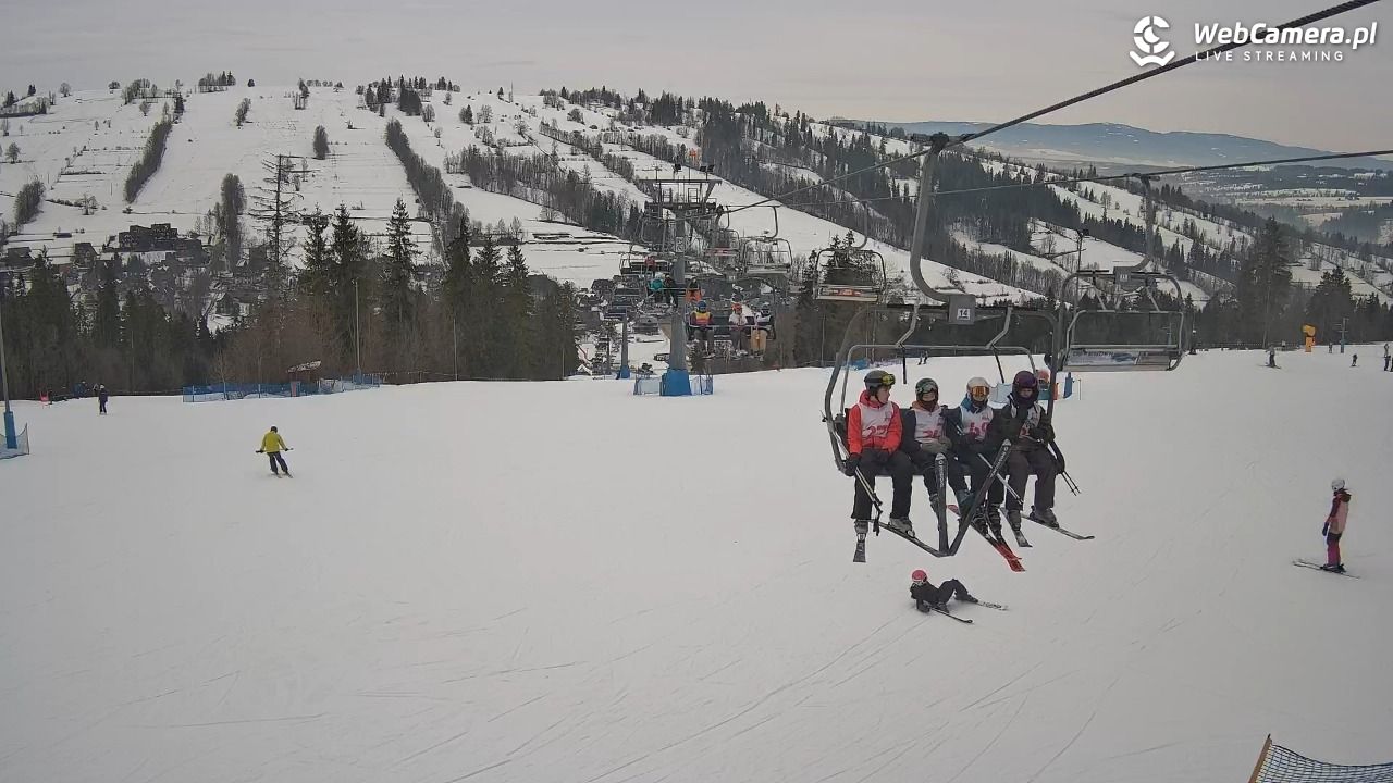 Ski Suche - widok z górnej stacji - 22 styczeń 2026, 09:31