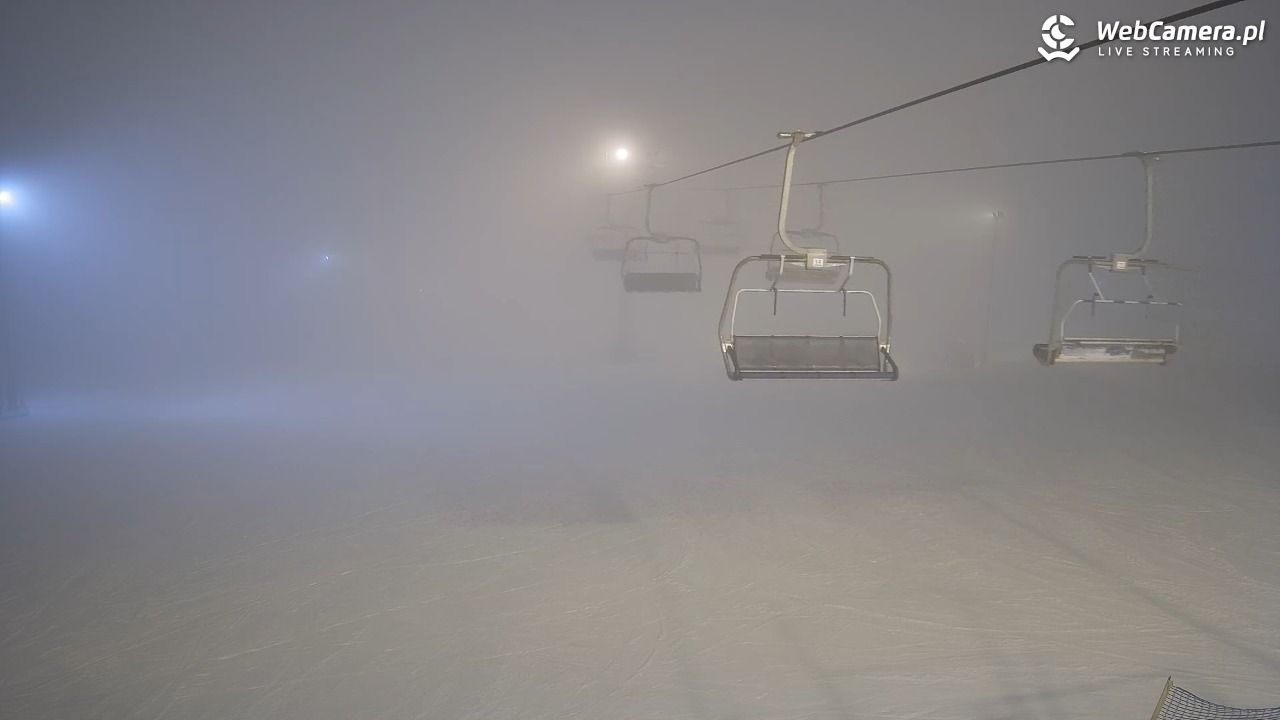 Ski Suche - widok z górnej stacji - 16 styczeń 2026, 17:07