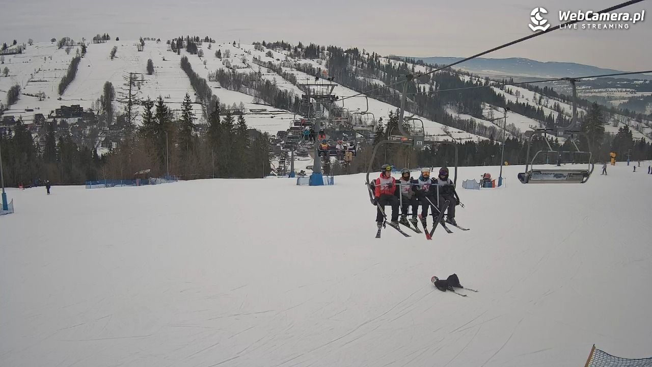 Ski Suche - widok z górnej stacji - 22 styczeń 2026, 09:31