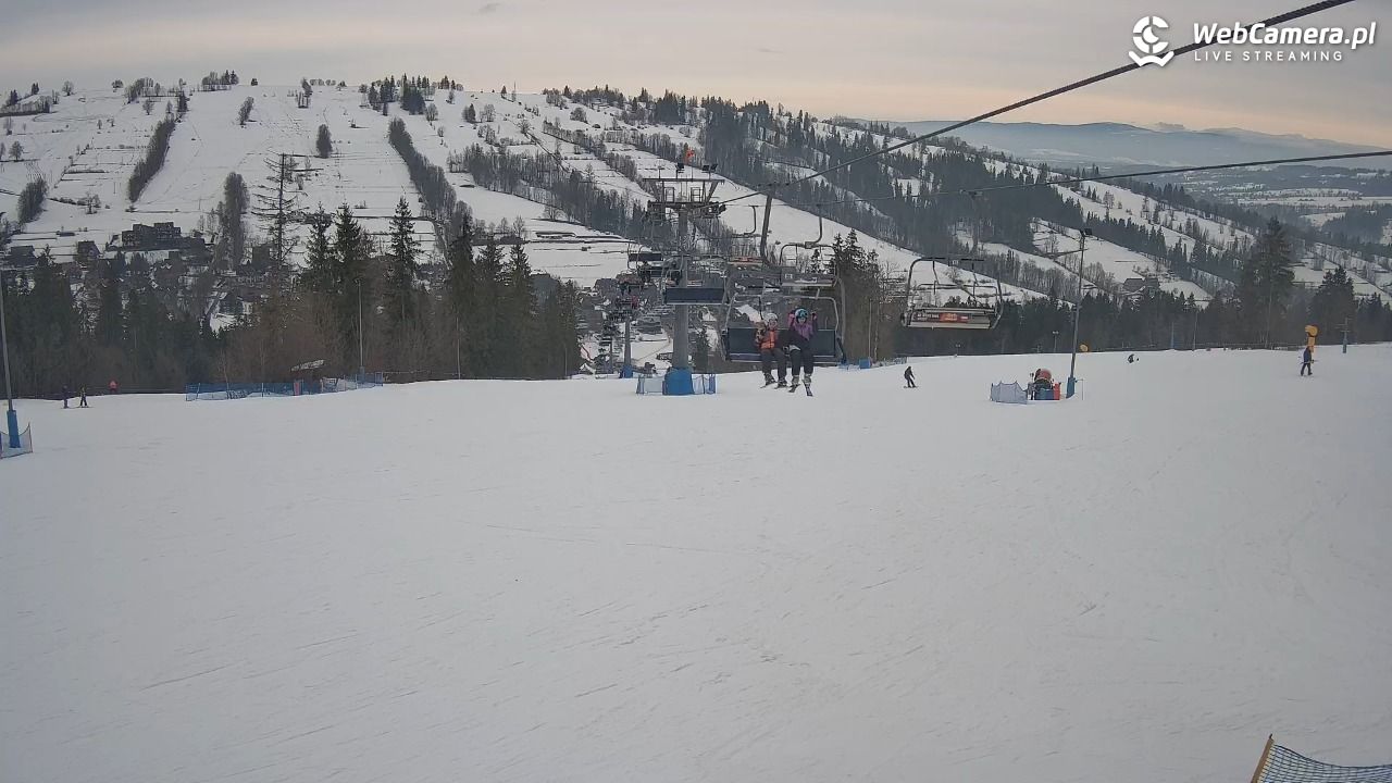 Ski Suche - widok z górnej stacji - 25 styczeń 2026, 14:11