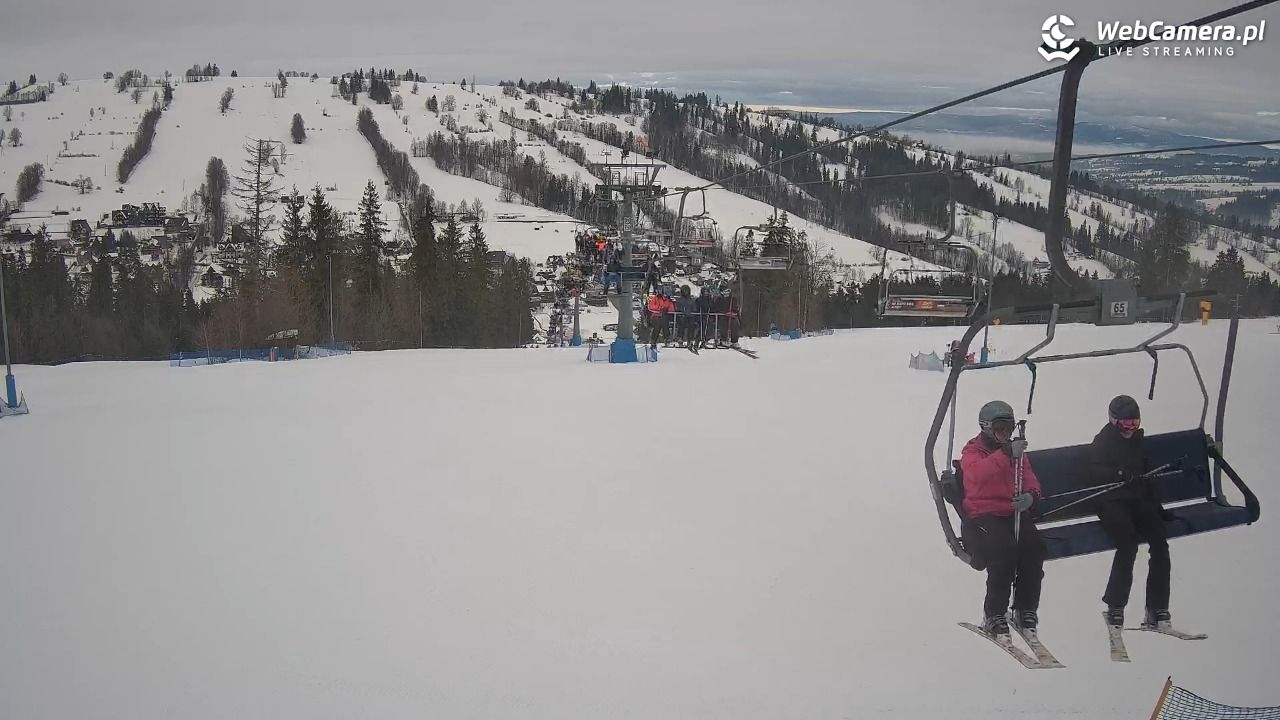 Ski Suche - widok z górnej stacji - 15 styczeń 2026, 10:03