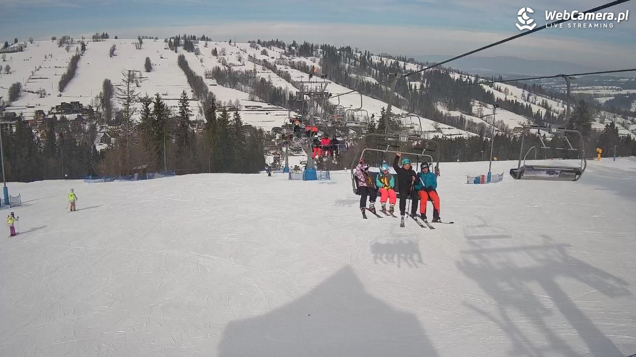 Ski Suche - widok z górnej stacji - 20 luty 2026, 12:34