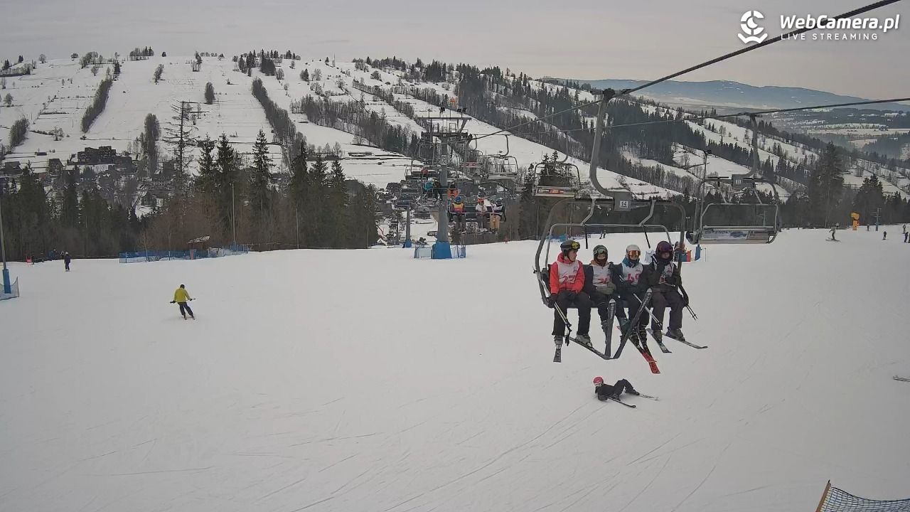 Ski Suche - widok z górnej stacji - 22 styczeń 2026, 09:31