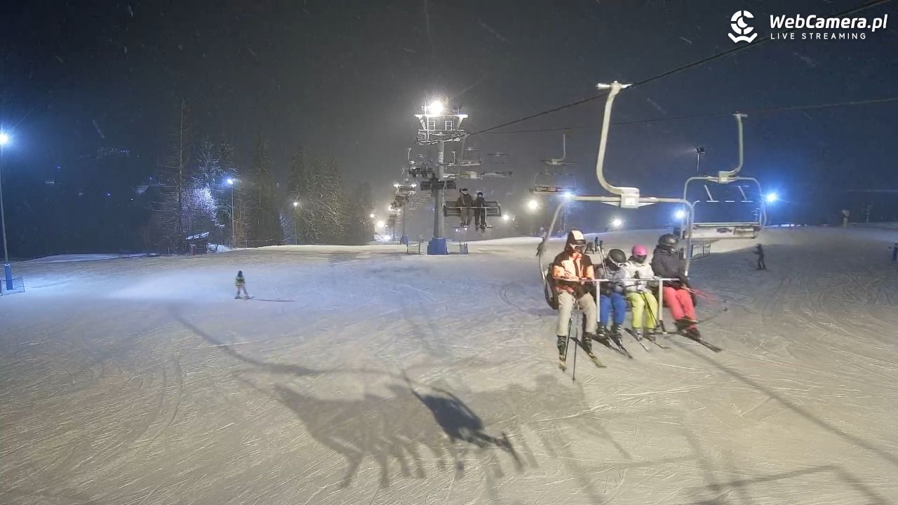 Ski Suche - widok z górnej stacji - 16 luty 2026, 18:42