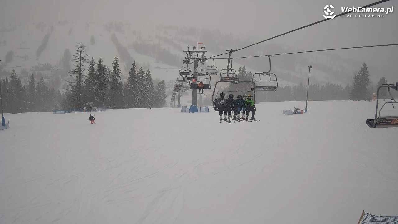Ski Suche - widok z górnej stacji - 11 styczeń 2026, 10:04