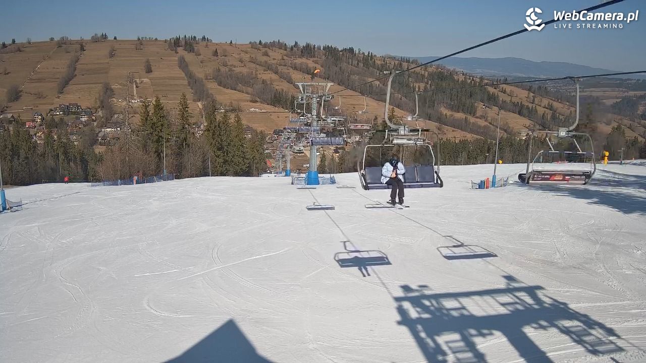 Ski Suche - widok z górnej stacji - 09 marzec 2026, 11:49