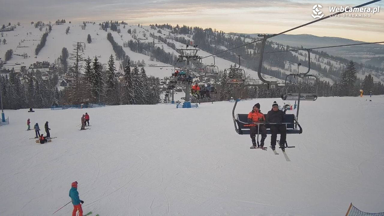 Ski Suche - widok z górnej stacji - 09 styczeń 2026, 14:19