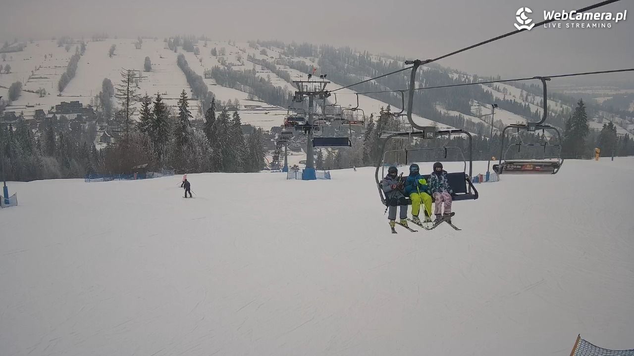 Ski Suche - widok z górnej stacji - 02 luty 2026, 14:26