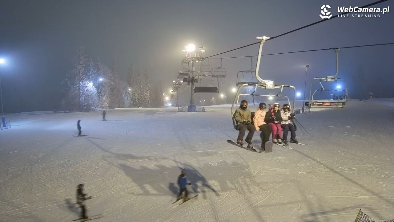 Ski Suche - widok z górnej stacji - 30 styczeń 2026, 17:14