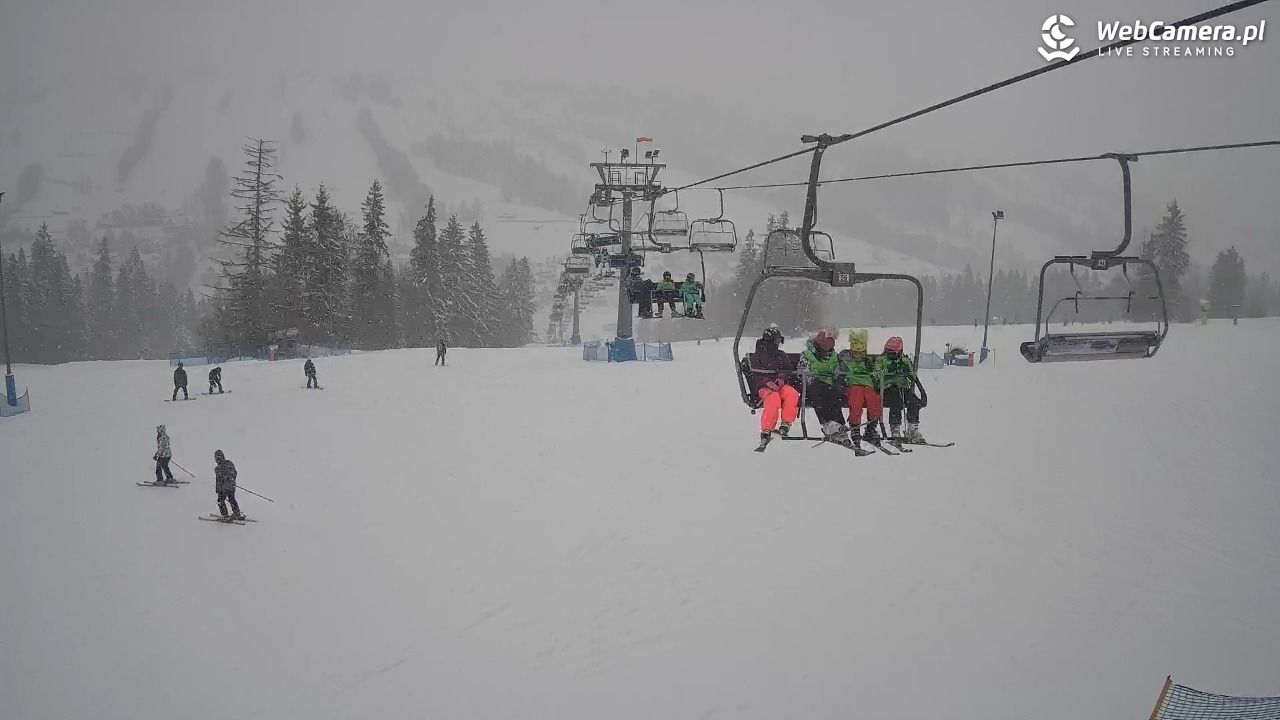 Ski Suche - widok z górnej stacji - 11 styczeń 2026, 11:03
