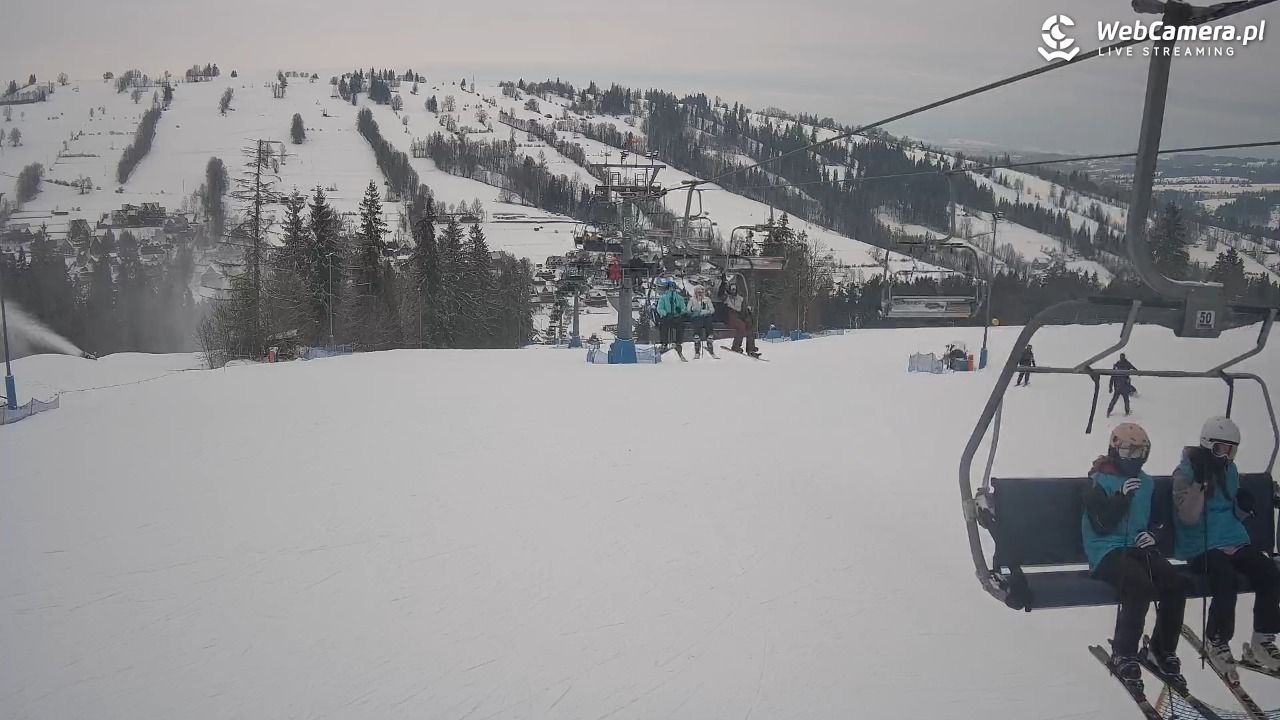 Ski Suche - widok z górnej stacji - 06 styczeń 2026, 14:09