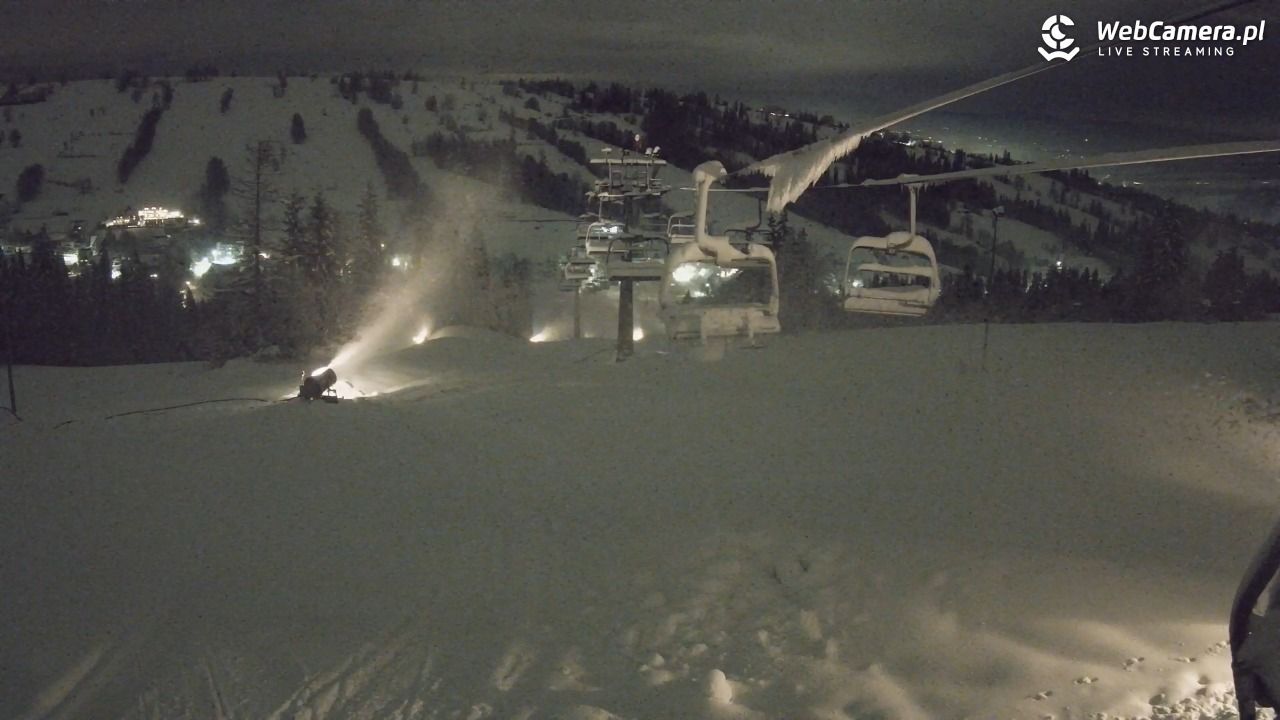 Ski Suche - widok z górnej stacji - 24 listopad 2025, 20:45