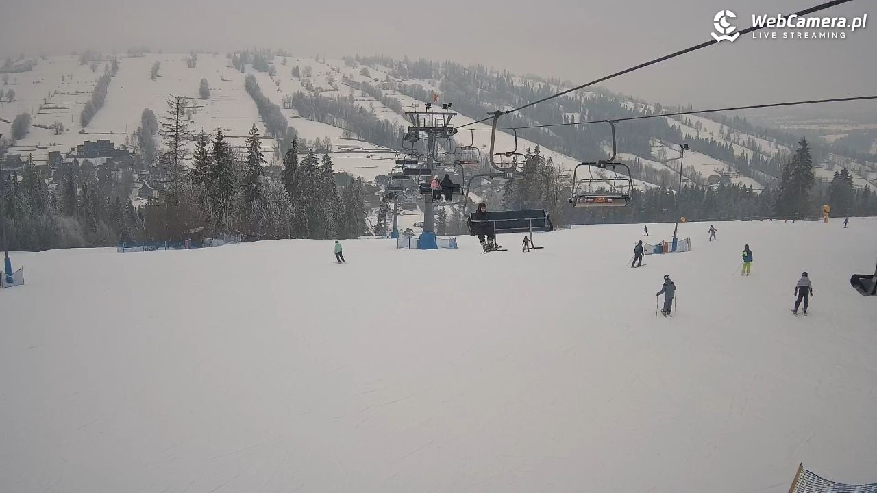 Ski Suche - widok z górnej stacji - 02 luty 2026, 14:36