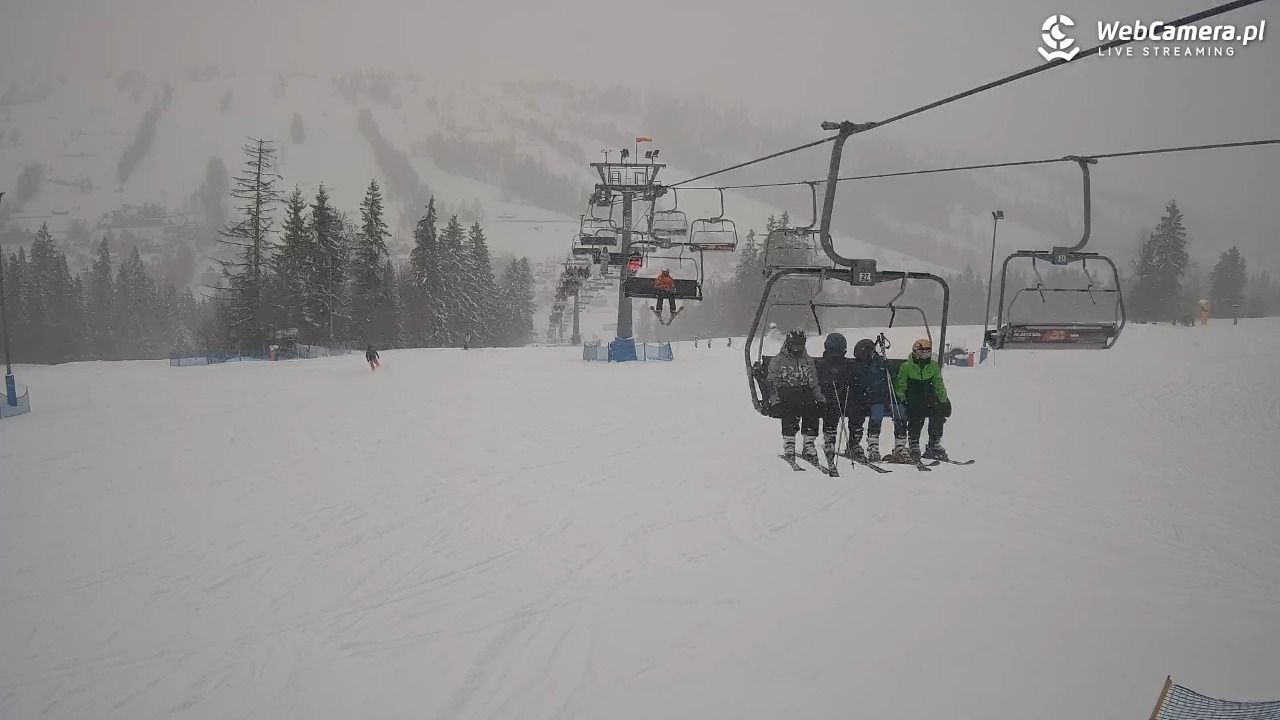 Ski Suche - widok z górnej stacji - 11 styczeń 2026, 10:04