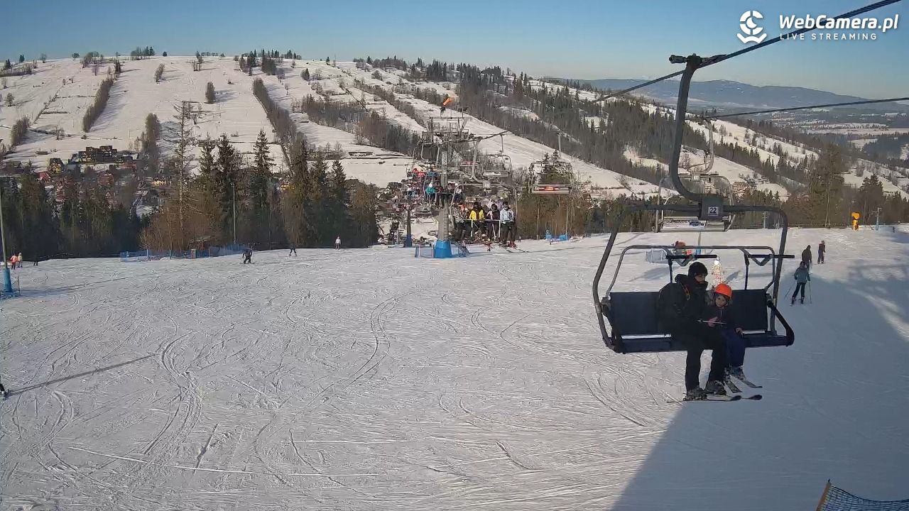 Ski Suche - widok z górnej stacji - 21 styczeń 2026, 13:55
