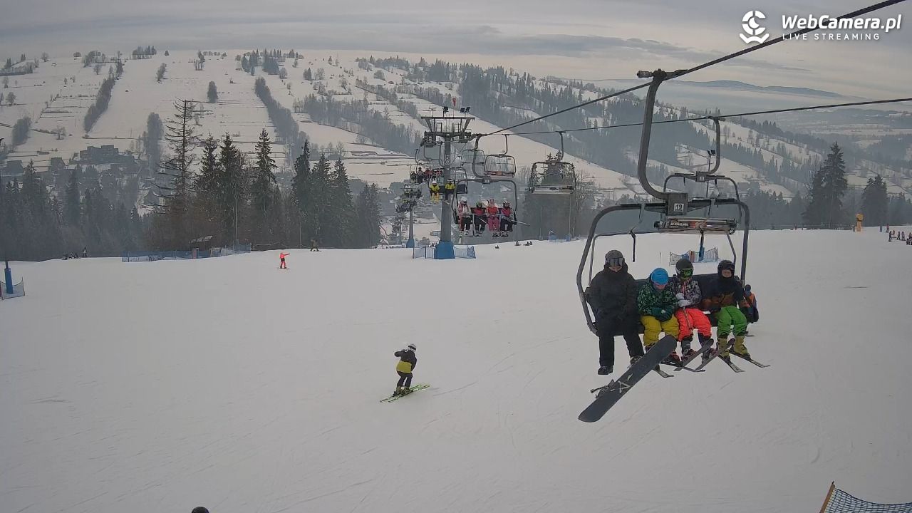 Ski Suche - widok z górnej stacji - 04 luty 2026, 10:56
