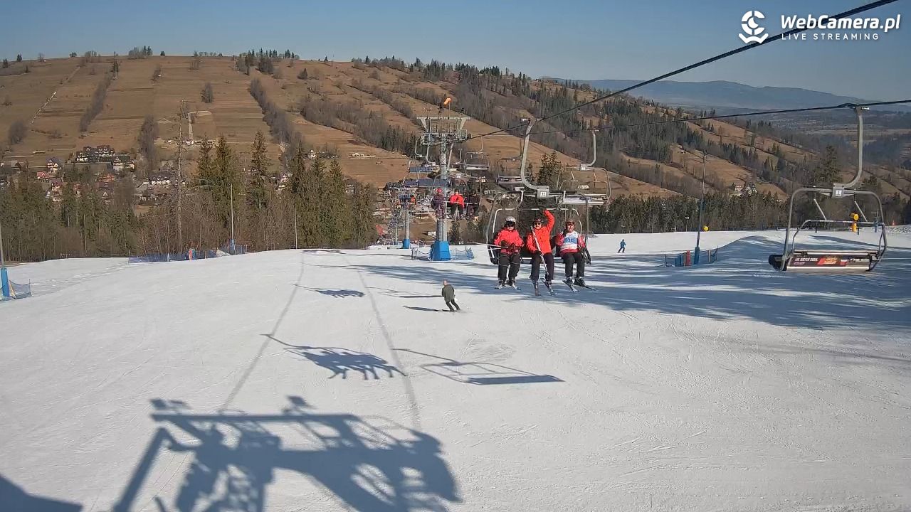 Ski Suche - widok z górnej stacji - 09 marzec 2026, 09:59