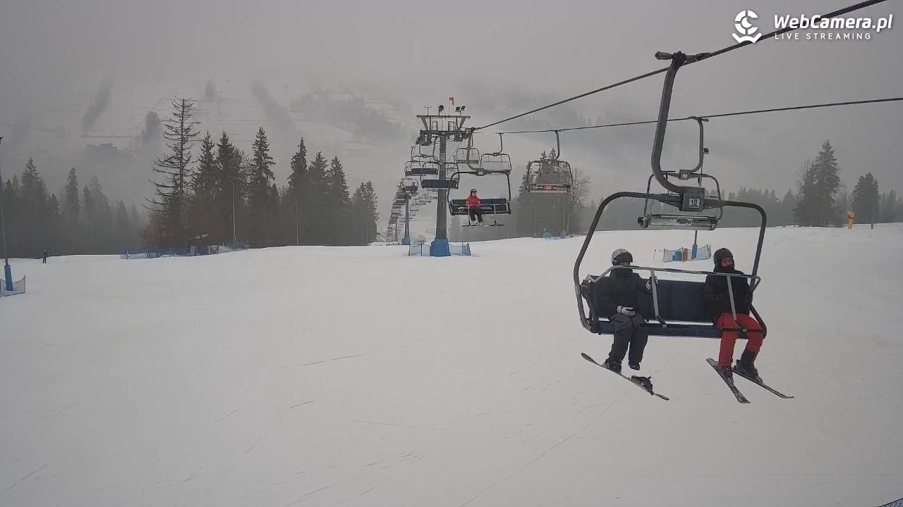 Ski Suche - widok z górnej stacji - 07 luty 2026, 10:45