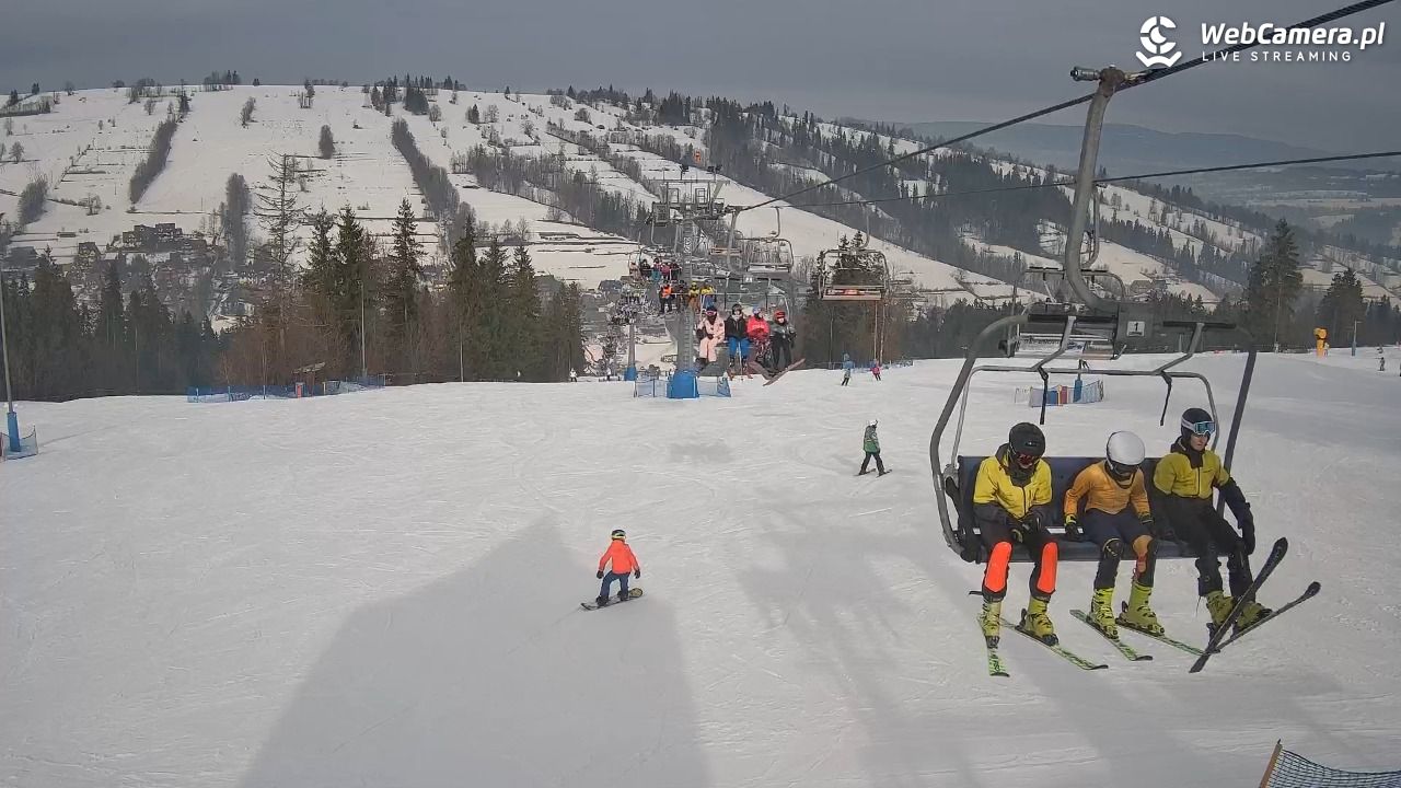 Ski Suche - widok z górnej stacji - 05 luty 2026, 11:48
