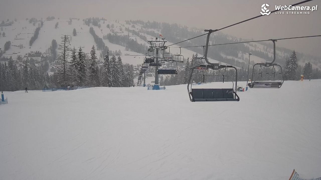 Ski Suche - widok z górnej stacji - 08 styczeń 2026, 16:00
