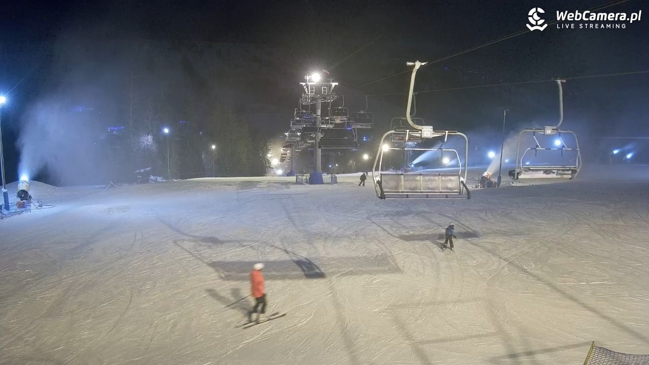 Ski Suche - widok z górnej stacji - 28 grudzień 2025, 17:22
