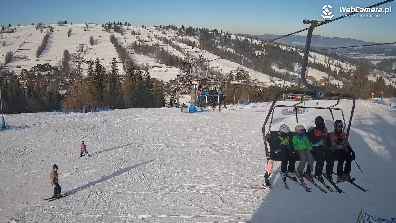 Ski Suche - widok z górnej stacji - 21 styczeń 2026, 13:45